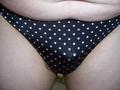 Clit in Black Thong