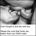 Don't be Afraid to lick his cock