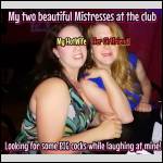 MY Mistress-HotWife and her beastie looking for real men at the clubs